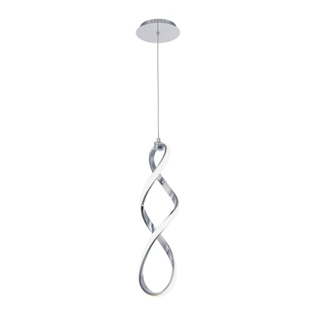 Dweled Interlace 21in LED Pendant 3000K in Chrome PD-478